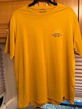 Patagonia Men's Short-Sleeve MTB T-Shirt in Mustard